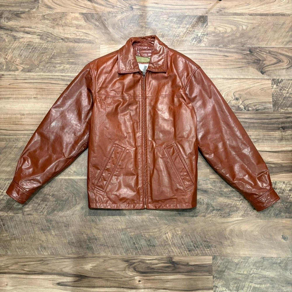 Vintage 90s Wilson's Leather M. Julian Brown Jacket Small